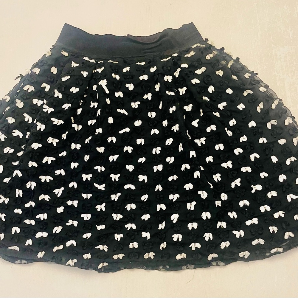Girls Neiman Marcus Monkey Wear Charming Black and White  Skirt